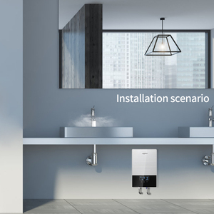 Calentador de agua sin tanque con Control remoto Wifi inteligente de 220V y 8000W, ducha eléctrica instantánea multipunto LED para uso doméstico de plástico - Product Image 3