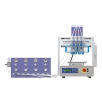 Robot applicateur de colle à 3 axes et 4 points pour bureau, avec contrôleur programmable, pour colle thermofusible, UV et époxy