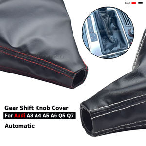Funda de Palanca de Cambios Automática para <span class=keywords><strong>Audi</strong></span> A3 A4 A5 A6 Q5 <span class=keywords><strong>Q7</strong></span>, Funda de Cuero para Palanca de Cambios - Product Image 2