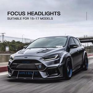 เหมาะสำหรับฟอร์ด โฟกัส ปี 2015 2016 2017 ชุดไฟหน้า LED ไฟเลี้ยวแบบสตรีมเมอร์ ไฟเดย์ไลท์ เลนส์ไฟหน้าซีนอน - Product Image 6