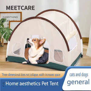 Oxford <b>Fabric</b> Outdoor Pet Tent Summer Playpen Puppy <b>Cats</b> Dog & <b>Cat</b> Tent with Sleep Function Foldable Packaged in Carton - Product Image 3