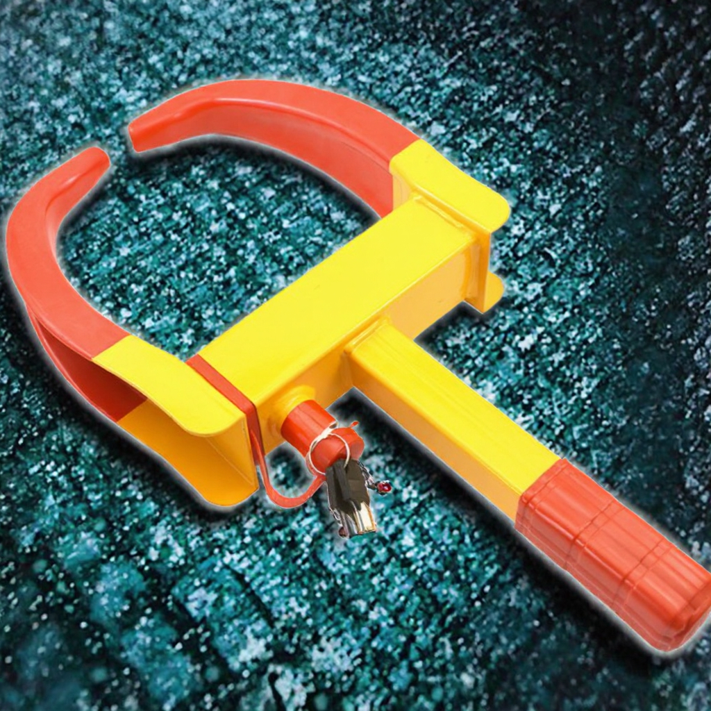 Wynn Smart Heavy Duty Anti-Theft Iron Wheel Lock Car Clamps Key