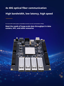 Plataforma de Comunicación de Datos de Alta Velocidad ALINX AXKU115 XCKU115 Kintex UltraScale FPGA Dev Board 40G QSFP+ Óptica 4 FMC HPC - Product Image 5