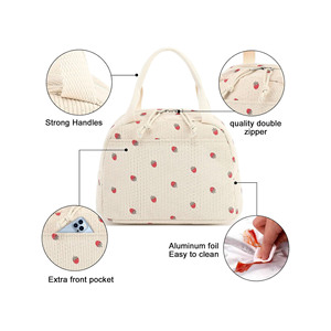 Bolsa de Almuerzo Reutilizable Ecológica de Gran Capacidad, Aislamiento Térmico para Viajes al Aire Libre, Salidas de Primavera y Picnic - Product Image 5