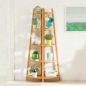 Hoogwaardige Aanpasbare Houten Hoekrek Boekenplank Stijlvolle Woonkamer Opbergrek - Product Image 5