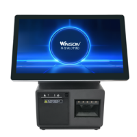 15.6 Restaurant Point de Vente Tout en Un Écran Tactile Caisse Enregistreuse Terminal Windows POS Systèmes Caissier Automatique