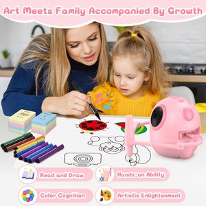 <b>Smart</b> <b>Electronic</b> Cartoon Drawing Robot Kids Art Sketcher 3-12 Years Old Educational Toy Unisex Plastic Christmas Gift - Product Image 5