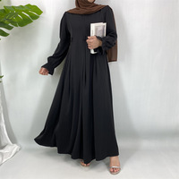 Abaya de Luxe Sharut en Gros de Dubaï – Robe Musulmane Modeste pour Femme, Maxi Élégante et Ample pour l'Aïd, Abaya Douce et Fermée