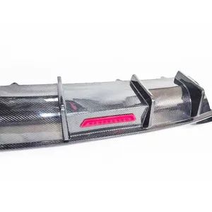 Divisor de difusor de parachoques trasero de fibra de carbono Real con Led para <span class=keywords><strong>BMW</strong></span> G20 Sedan G21 Wagon 320 <span class=keywords><strong>330</strong></span> 340 <span class=keywords><strong>M</strong></span> <span class=keywords><strong>paquete</strong></span> 2019-2022 Pre-lci - Product Image 3