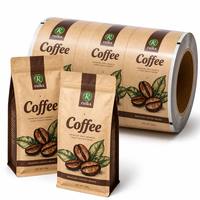 Sachet personnalisé à fermeture éclair latérale en aluminium, pochette stand-up pour emballage de grains de café, sac réutilisable à fond plat, sachet mat