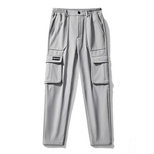 Logotipo personalizado 2025 Pantalones de concha blanda para exteriores para hombres y otoño e invierno al aire libre impermeable resistente a los arañazos más terciopelo - Product Image 1