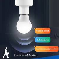 Portalámparas con Sensor de Movimiento por Radar E27, Sensor Inteligente de Cuerpo Humano, Sin Cables, Ideal para Escaleras, Pasillos, Iluminación de Garaje