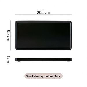 Plateau multifonction en céramique - Gobelet rectangulaire pour rince-bouche, rangement salle de bain et toilettes, assiette à gâteaux et sushis - Design moderne et minimaliste - Product Image 6