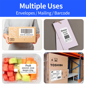 Papier d'étiquettes codes-barres thermique directe autocollant blanc 50mm 30mm <span class=keywords><strong>1000</strong></span> feuilles, multi-usages, sensible à la chaleur - Product Image 5