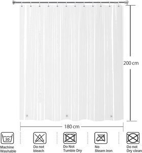 Usine PEVA résistant à la moisissure rideau de douche doublure couleur unie tache résistant à l'<span class=keywords><strong>écume</strong></span> fonction - Product Image 4