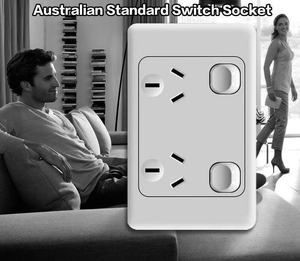Painel de Interruptor e Tomada Tipo 118 Padrão Australiano Certificado SAA para Uso Doméstico, Externo e Tomada de Carregamento para RV na Austrália e Nova Zelândia - Product Image 2