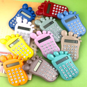 Cute Mini Footprint Calculator 8 Digit Candy Colored Portable For Elementary Students - Product Image 1