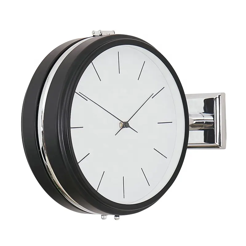 12 Inch Living Room Simple Modern Silent Double Faced Clock Personality Creative Decoration Wall Double Faced Wall Clock