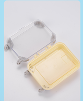 Mini valise paquet faux cils de vison Logo personnalisé emballage boîtes de rangement vides en plastique de bonbons miniatures