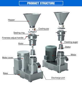 Machine de broyage et de traitement des céréales humides, du blé, du maïs, des noix et du beurre de cacahuète en acier inoxydable - Product Image 3