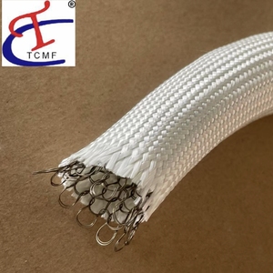 เชือกซีลใยแก้ว E Glass Fiber Seal Rope ขนาด 5 มม.-30 มม. สำหรับเตาอบและเตาแก๊ส ยี่ห้อ <span class=keywords><strong>TCMF</strong></span> Woven 600C ป้องกันความร้อน - Product Image 2