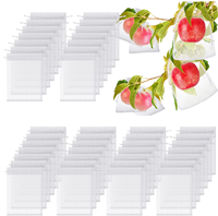 200 stuks nylon garen fruitbeschermingszakjes met trekkoord, eenvoudig te monteren, wit, 6 x 8 inch