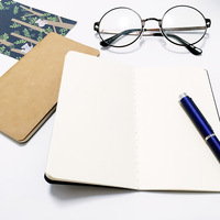 Carnet de notes vintage A7 portable en papier kraft, journal créatif à couverture rigide avec reliure thermique, carnet de poche pour journal intime