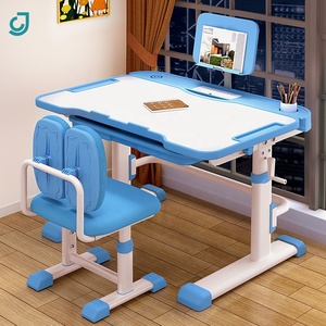 Juego de Silla y <span class=keywords><strong>Escritorio</strong></span> de Estudio para Niños con Diseño Moderno y Altura Ajustable, Muebles Cómodos para el Hogar, la Escuela y la Sala de Estar - Product Image 1