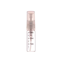 Flacon pulvérisateur de parfum en verre rechargeable de 2 ml, 3 ml, 5 ml, 10 ml, mini atomiseur avec échelle graduée, tube d'échantillon cosmétique