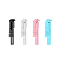 Perche à selfie rotative et réglable R1S 3-en-1 avec trépied, lumière d'appoint LED et télécommande pour diffusion en direct sur téléphone