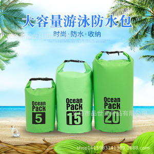 Sac seau imperméable en PVC pour l'extérieur, poignée souple jaune, pour le rafting, la randonnée, le canyoning, unisexe, adulte, enfant, personne âgée - Product Image 4