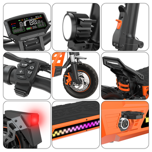 Scooter Eléctrico Todoterreno para Adultos, Motor sin Escobillas de 1000W, Velocidad Máxima de 28 mph, Neumáticos de 10 Pulgadas - Product Image 5