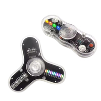 Kit DIY Gyroscope Rotatif LED – Soudure CMS, Rotation POV, Diode Colorée Lumineuse – Kit d'Entraînement et de Pratique de Soudure
