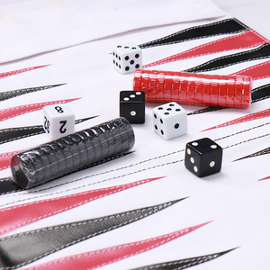 Nhà máy thủ công chất lượng Cao vải Không Thấm Nước chất liệu đi du lịch xách tay cuộn lên lucite <span class=keywords><strong>backgammon</strong></span> trò chơi thiết lập - Product Image 4