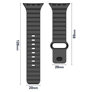 <span class=keywords><strong>Correa</strong></span> de silicona para <span class=keywords><strong>Apple</strong></span> <span class=keywords><strong>Watch</strong></span>, correas deportivas de 46mm, 44mm, 45mm, 40mm, 42mm y 41mm, serie iWatch 11, 10, SE, 9, 8, 7, 6, 5 - Product Image 4