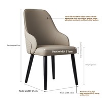 Chaise de salle à manger minimaliste italienne haut de gamme, luxe léger, en bois de frêne massif, pieds coniques, personnalisable, pour usage commercial et hôtelier, moderne
