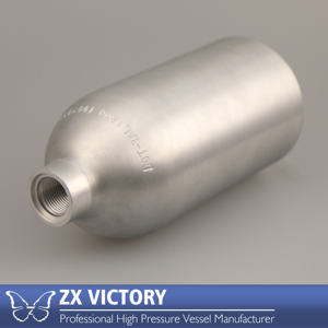 Réservoir de gaz <span class=keywords><strong>CO2</strong></span> haute pression ZX ISO7866 1KG à 10KG 166.7bar cylindre de distributeur de boissons en aluminium différentes tailles disponibles - Product Image 3