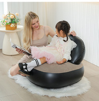 Tumbona de aire para piscina individual para bebé y niño, sofá plegable para interior, silla, cama, colchón de salón, sofá inflable para sala de estar