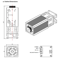 Module de gravure laser à diode LASER TREE 5W Tête de coupe à mise au point réglable jusqu'à lumière parallèle pour machine CNC Lazer Adresse UE