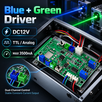 Module de pilote de circuit imprimé laser haute puissance 12V bleu-vert ZhonNa, courant constant analogique TTL, pièces et accessoires d'équipement laser OEM