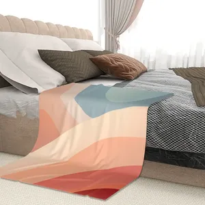 ภาพที่กำหนดเองหรูหราบ้านและการเดินทางโซฟาผ้าห่มสบายโพลีเอสเตอร์กันน้ำและขนแกะโลโก้ที่กำหนดเองพิมพ์วินเทจและงานเทศกาล - Product Image 6