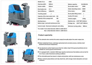 Balayeuse électrique de haute qualité, aspirateur automatique, machine de nettoyage de sols, balayeuse industrielle pour la maison et l'entrepôt - Product Image 6