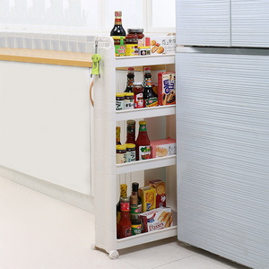 Organizador de Refrigerador, Estante de Almacenamiento de Plástico de 2 Niveles, Rectangular, Ligero, Extraíble, para Usar en Espacios Estrechos del Gabinete de la Cocina - Product Image 3
