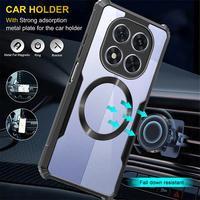 Coques transparentes minces pour Redmi Note14, coque de téléphone anti-jaunissement, coque magnétique pour Note 14 SE 14S 13 13R 12 Turbo 11T Pro Plus