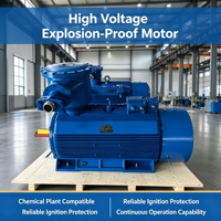 Motor Anti Ledakan Kelas F Isolasi Tahan Suhu Rendah Zona Satu Area Motor Anti Ledakan 132KW 55KW