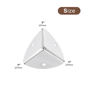 1 inch nhỏ kim loại chống va chạm góc bảo vệ sắt đồ trang sức cổ điển Hộp góc bảo vệ góc bảo vệ cho bảng, hộp - Product Image 2