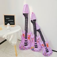 Ballons en aluminium lumineux en forme de guitare China FC-50 pour la décoration de fêtes d'anniversaire, vente en gros, jouets pour enfants et bars