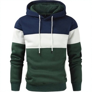 Sudadera con Capucha para Hombre, Diseño Color Block, Corte Regular, Tejido Casual, 100% Algodón, Prenda de Invierno - Product Image 5