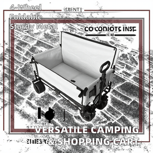 Portable Multifunctional Folding Metal Four-Wheel <strong>Trolley</strong> Camping Outdoor Reclining Sofa Seat Children Foldable Shopping <strong>Cart</strong> - Product Image 2