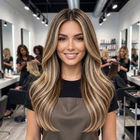 Cheveux humains Remy européens 100 % naturels, tissage Genius micro-attaché, sans perte de cheveux, pouvant être coupés à n'importe quel point, alternative au tissage noué à la main